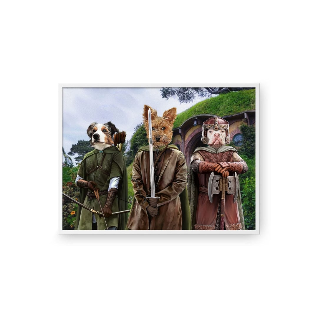 Royal and Paws - Poster The Three Pawtectors - Custom Pet Poster