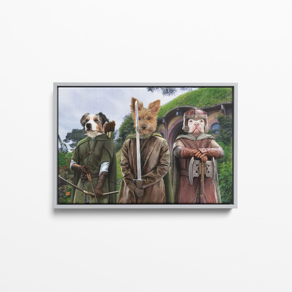 The Three Pawtectors - Custom Pet Canvas