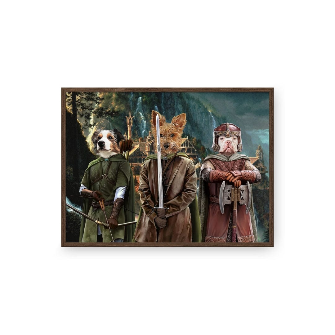 Royal and Paws - Poster The Three Pawtectors - Custom Pet Poster