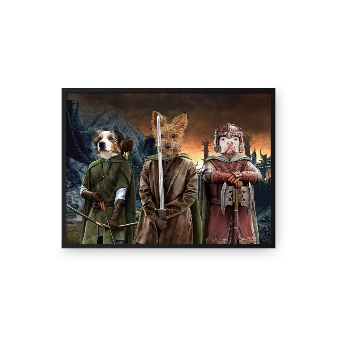 Royal and Paws - Poster The Three Pawtectors - Custom Pet Poster