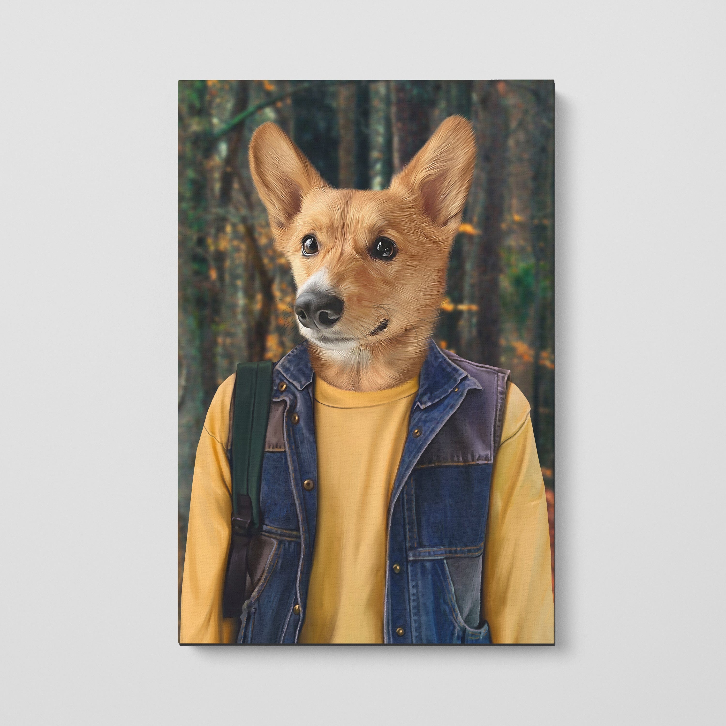 Royal and Paws - Canvas The Tough Friend - Custom Pet Canvas 8" x 10" / The Woods