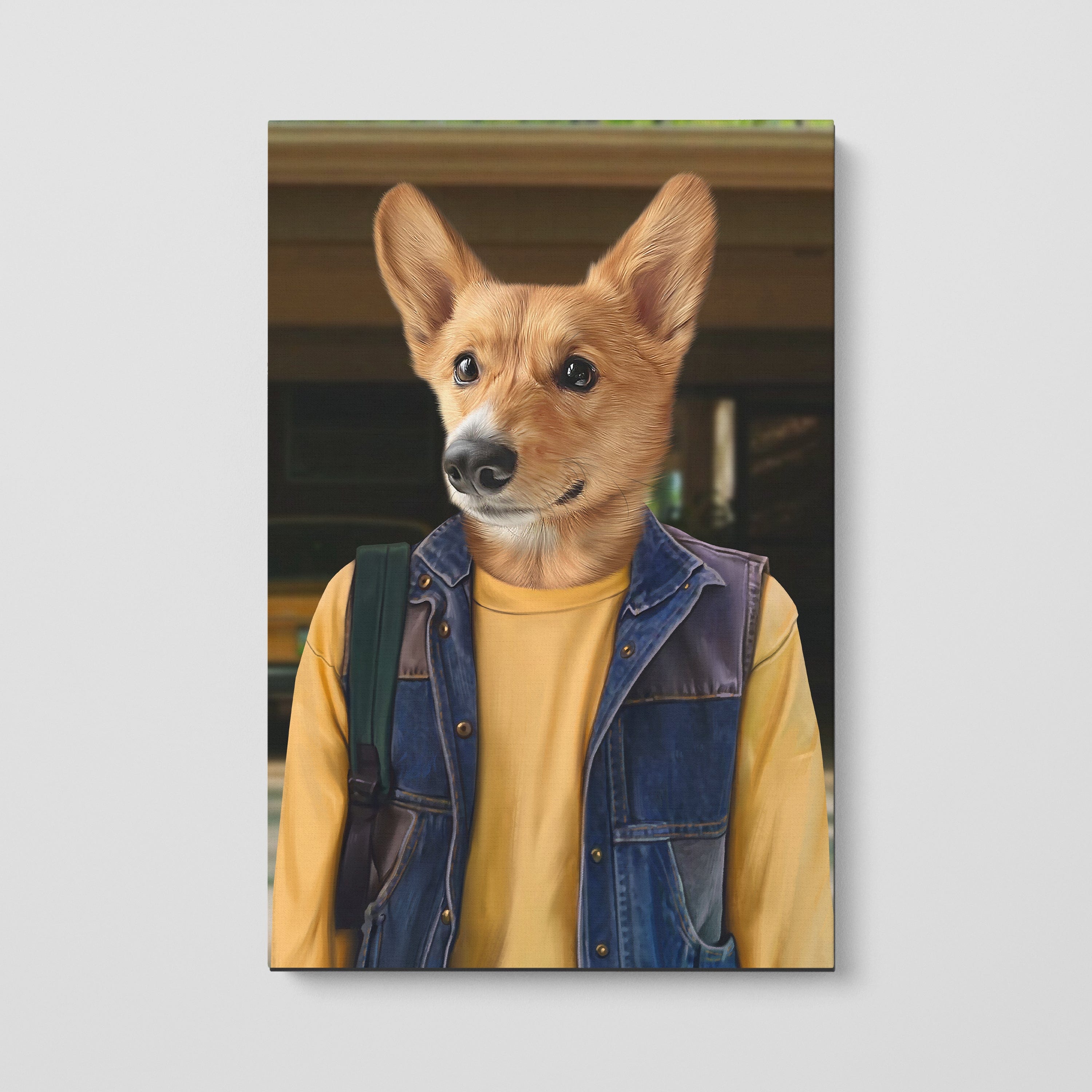 Royal and Paws - Canvas The Tough Friend - Custom Pet Canvas 8" x 10" / Garage