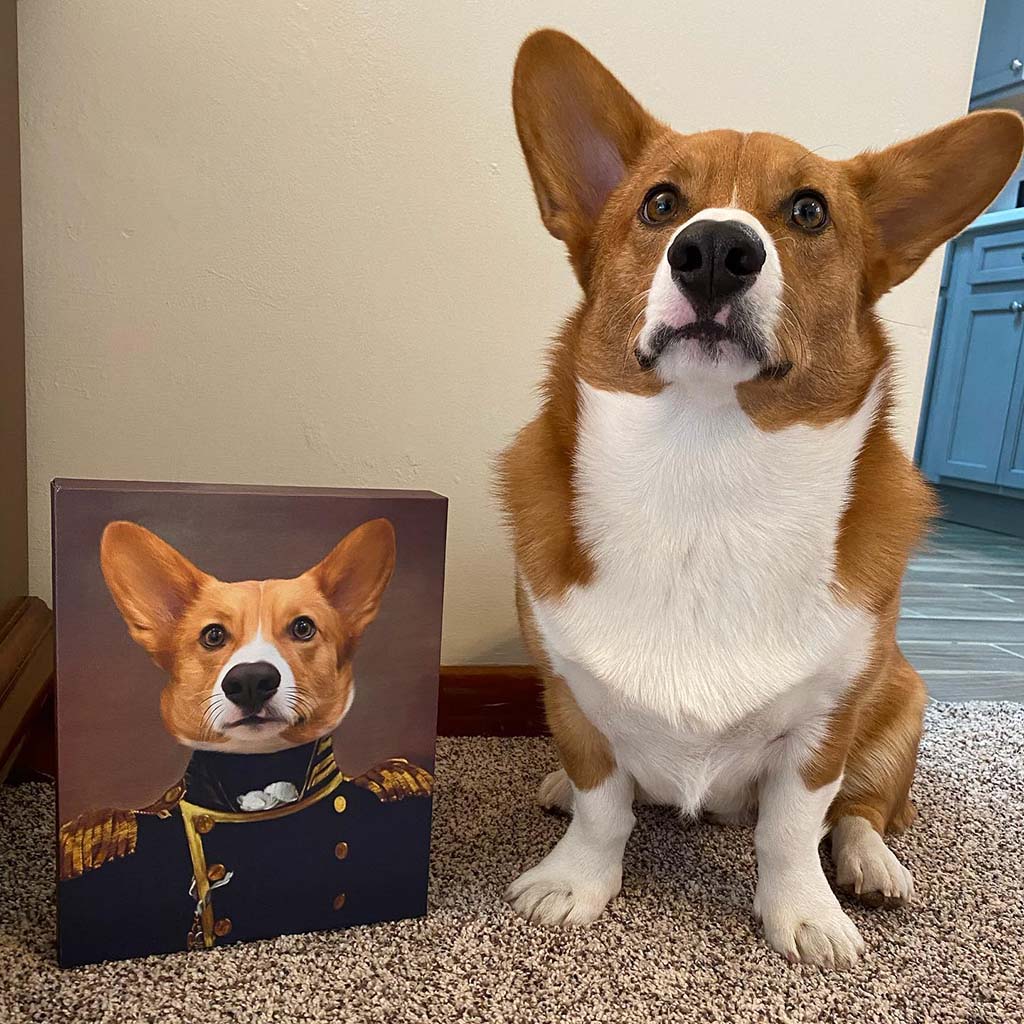 The Admiral - Custom Pet Canvas