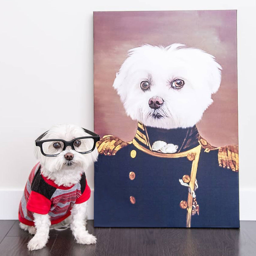 The Admiral - Custom Pet Canvas
