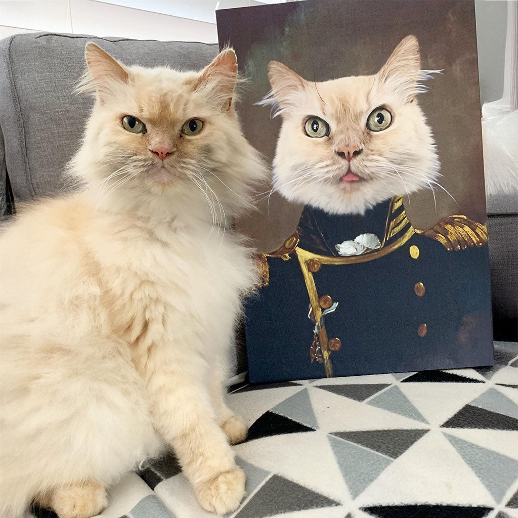 The Admiral - Custom Pet Canvas