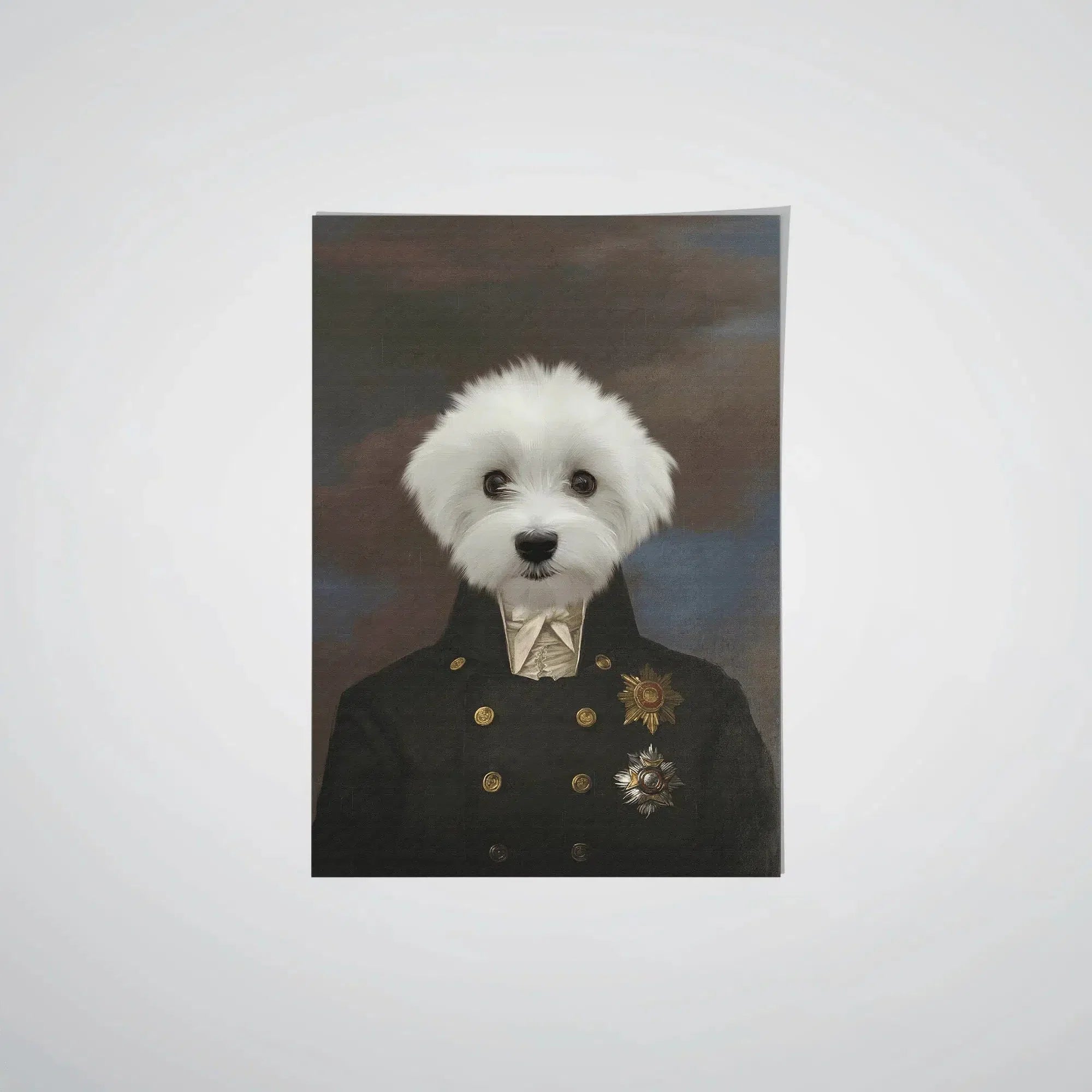 Royal and Paws - Poster The Captain - Custom Pet Poster 8.3" x 11.7" / Unframed