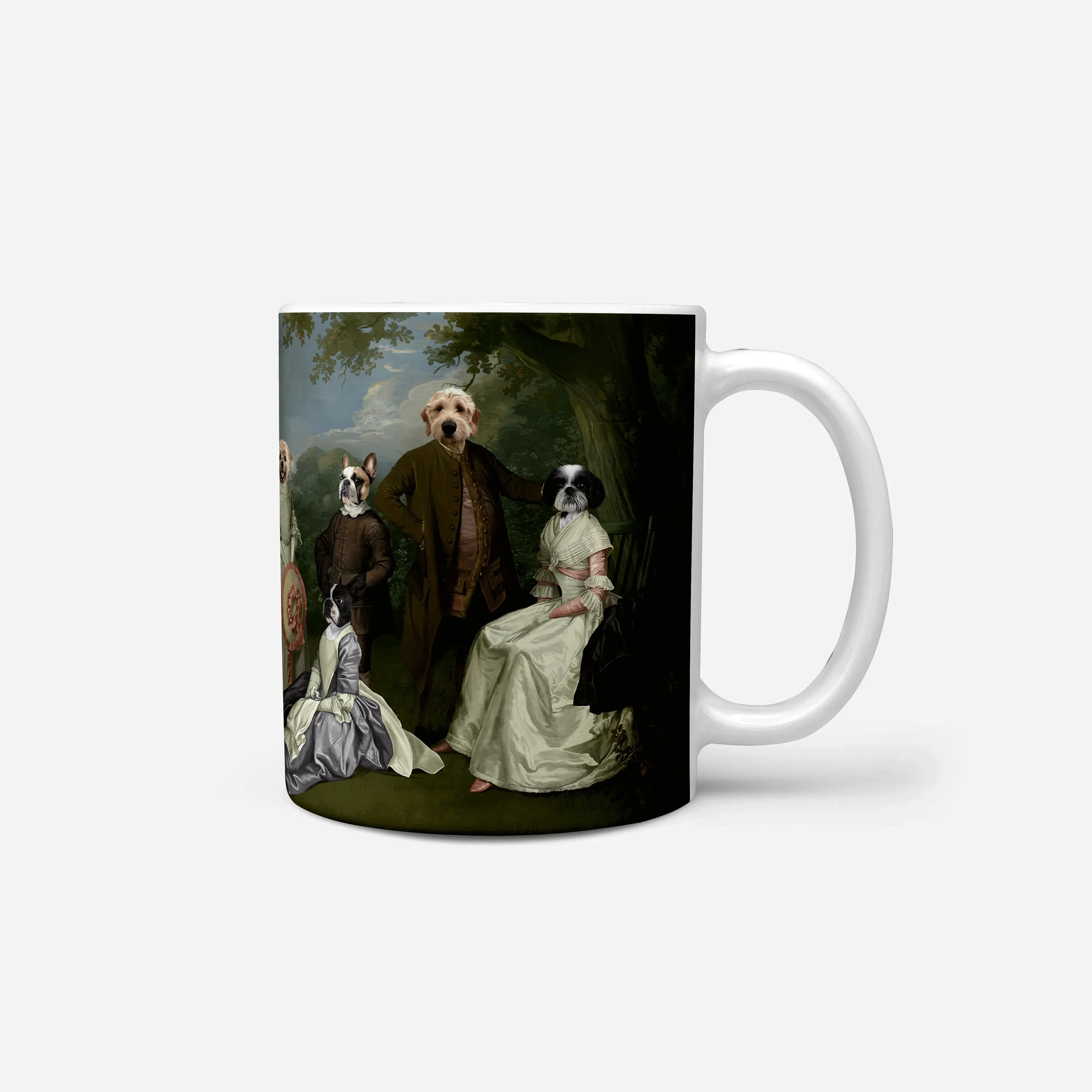 Royal and Paws - Mug The Family Picnic (Five Pets) - Custom Mug 11oz / Family I