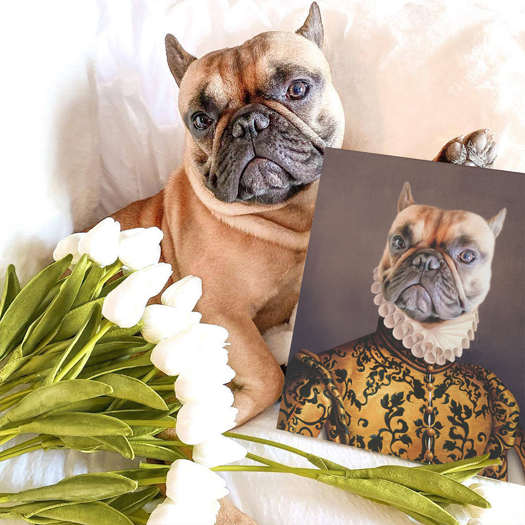 The Golden Queen - Custom Pet Canvas