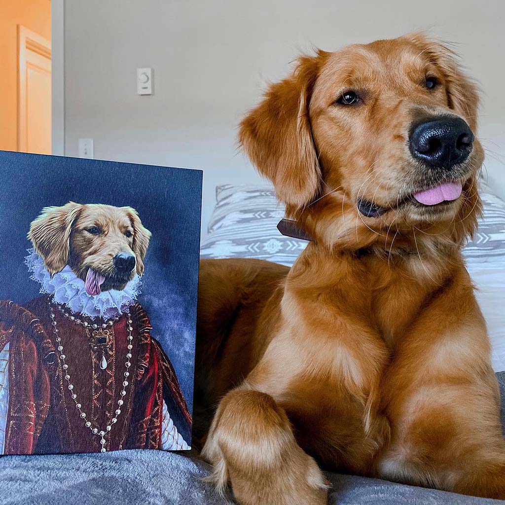 The Queen of Roses - Custom Pet Canvas