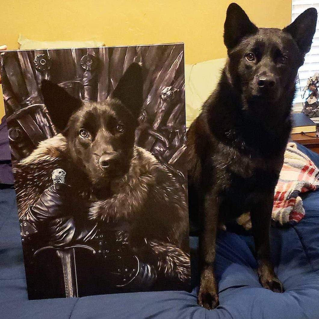 The King in the North - Custom Pet Canvas