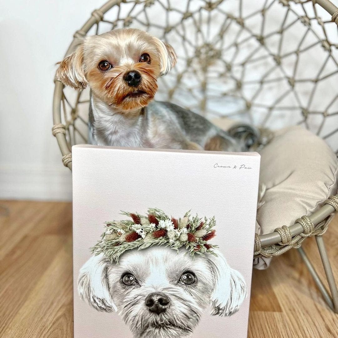 Foliage Pet Portrait - Custom Canvas