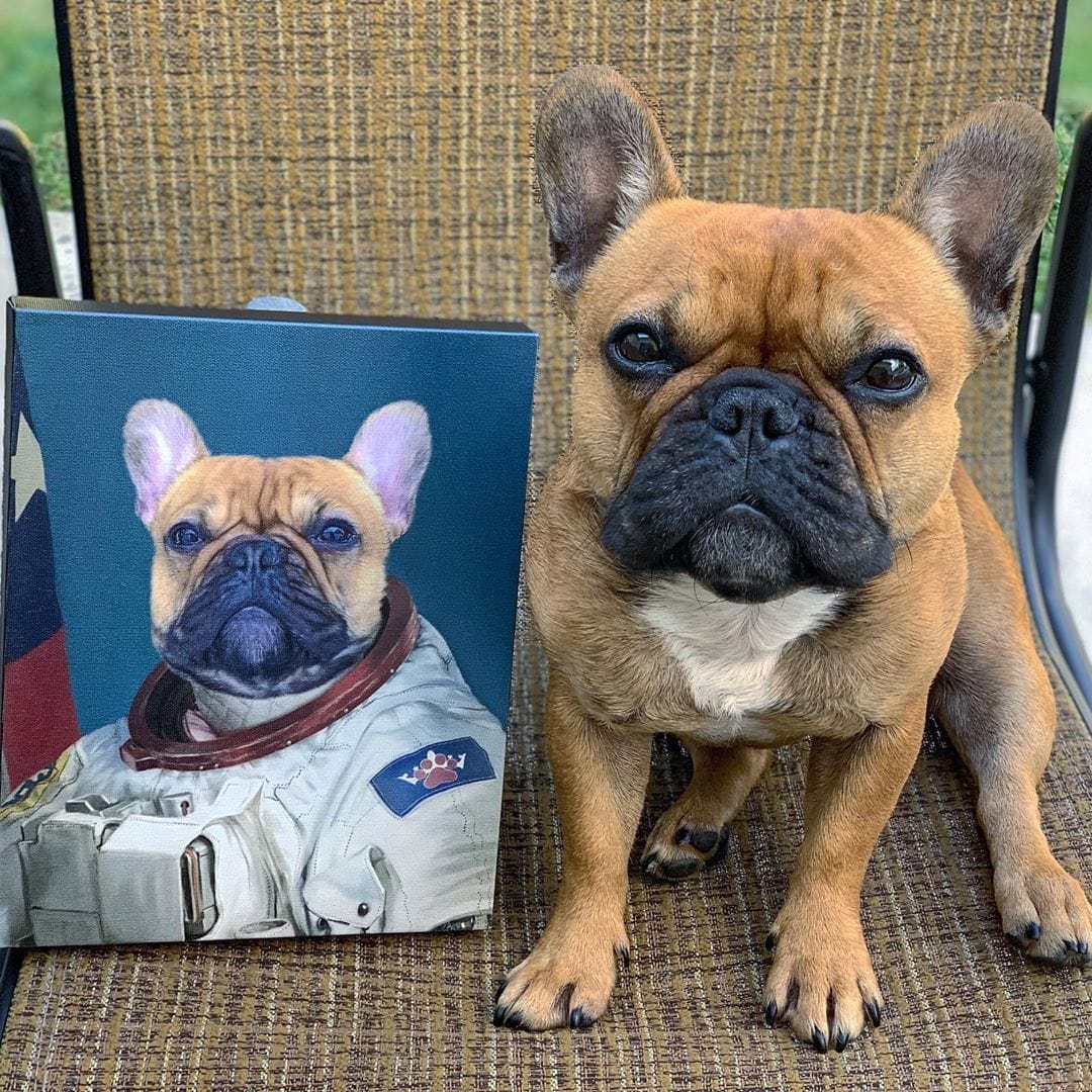 Royal and Paws - Canvas The Astronaut - Custom Pet Canvas 8" x 10" / Unframed