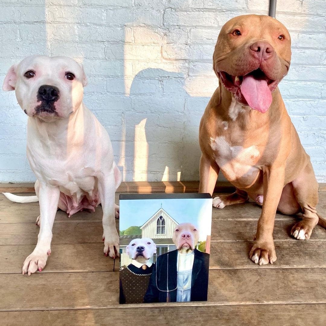 The American Gothic - Custom Pet Canvas