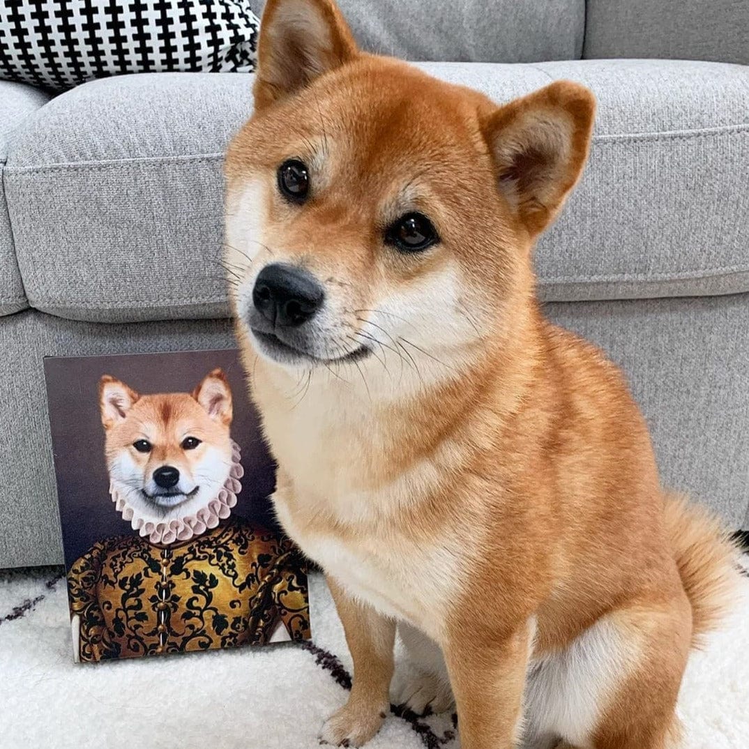 The Golden Queen - Custom Pet Canvas