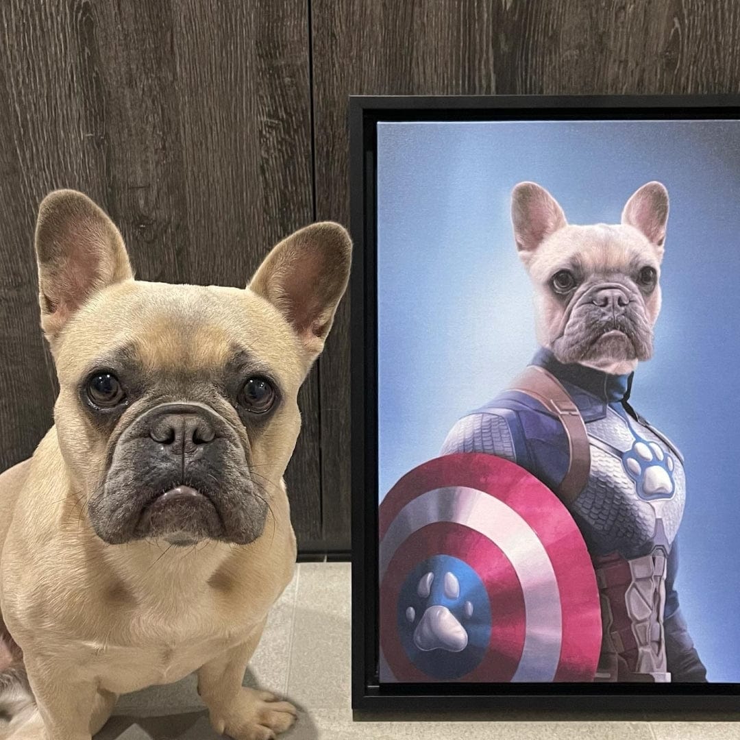Captain Pawmerica - Custom Pet Canvas