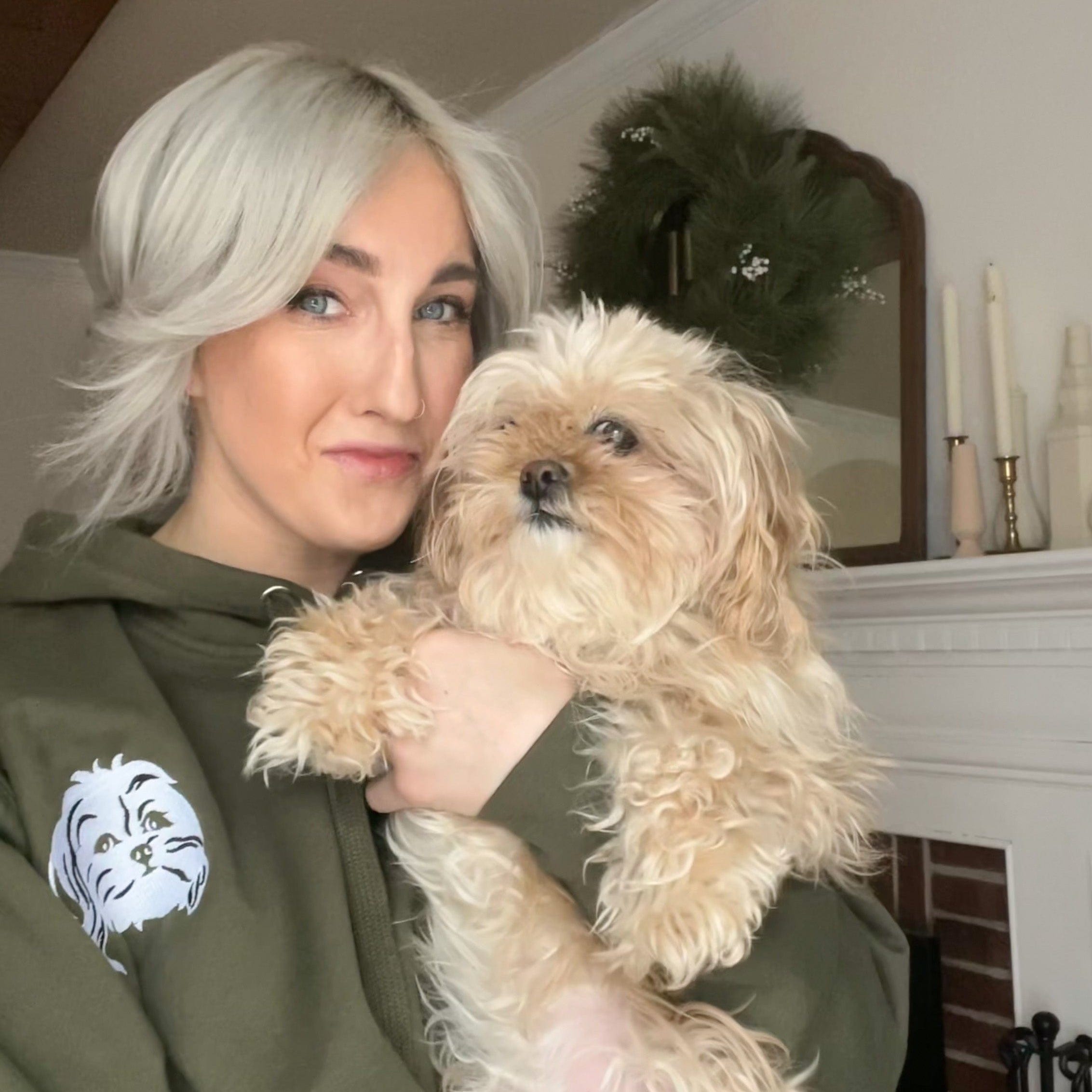 Royal and Paws - Hoodie Custom Embroidered Pet Face Hoodie