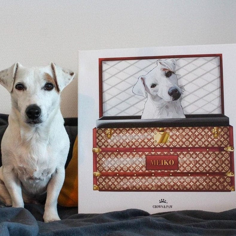 Classic Luxury Trunk Pet Portrait