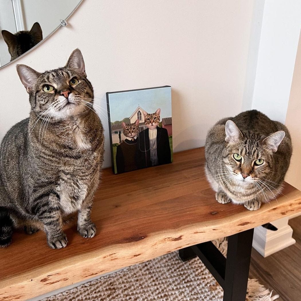 The American Gothic - Custom Pet Canvas