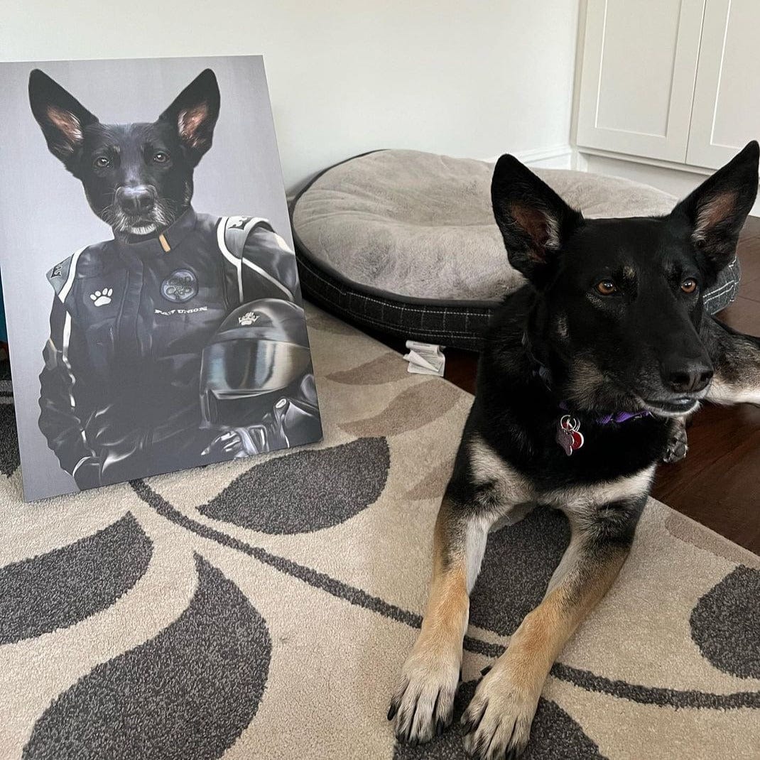 The Race Car Driver - Custom Pet Canvas