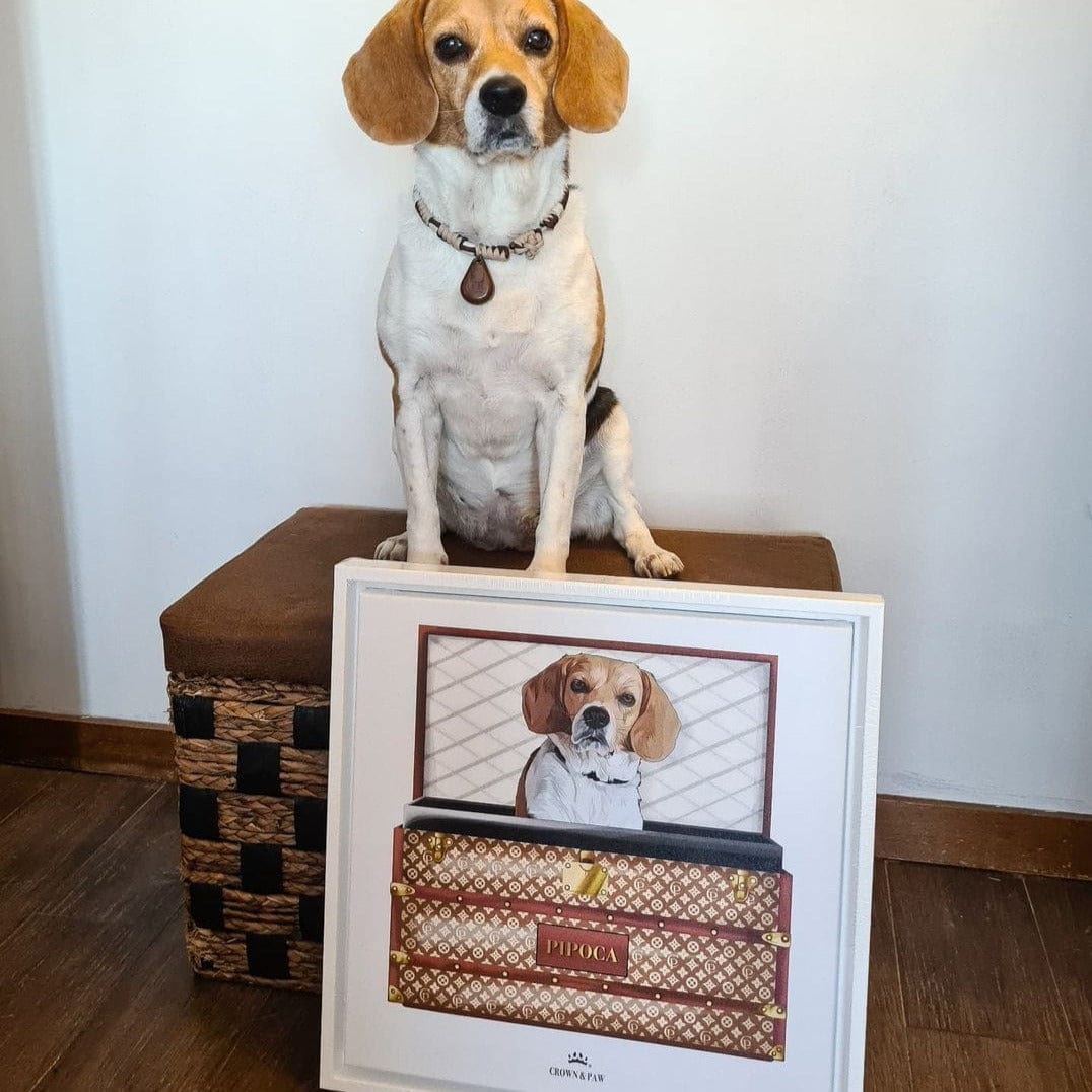 Classic Luxury Trunk Pet Portrait