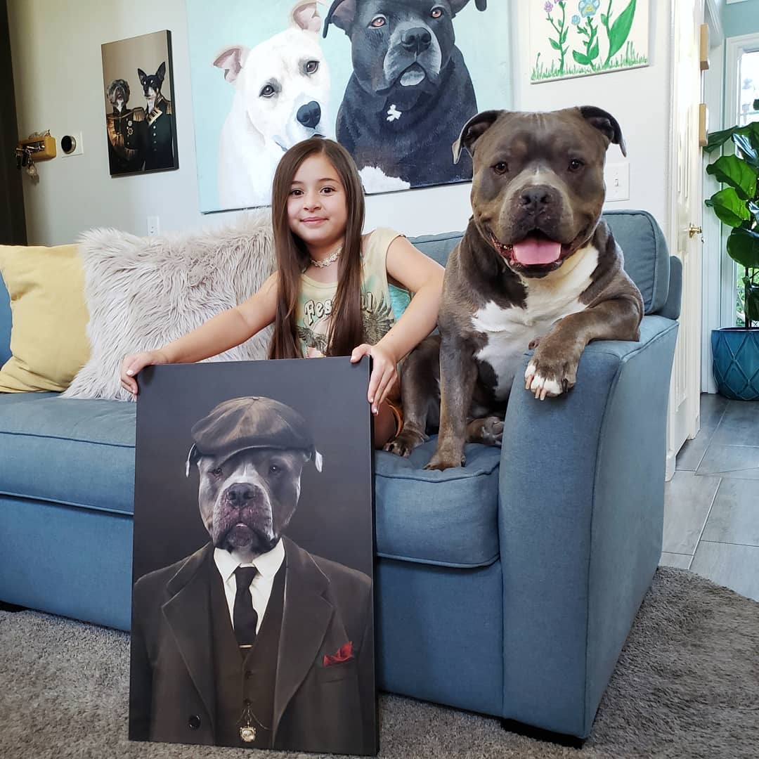The British Gangster - Custom Pet Canvas