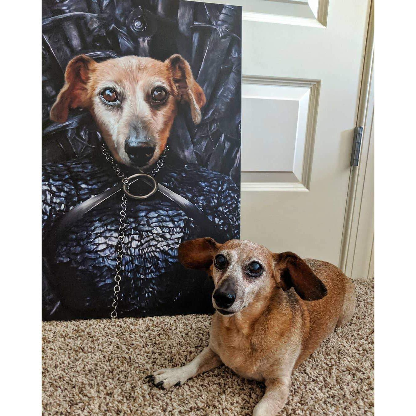 The Lady of the North - Custom Pet Canvas