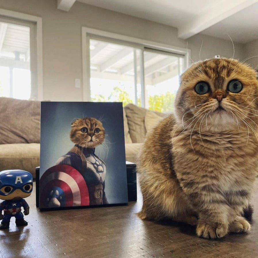 Captain Pawmerica - Custom Pet Canvas