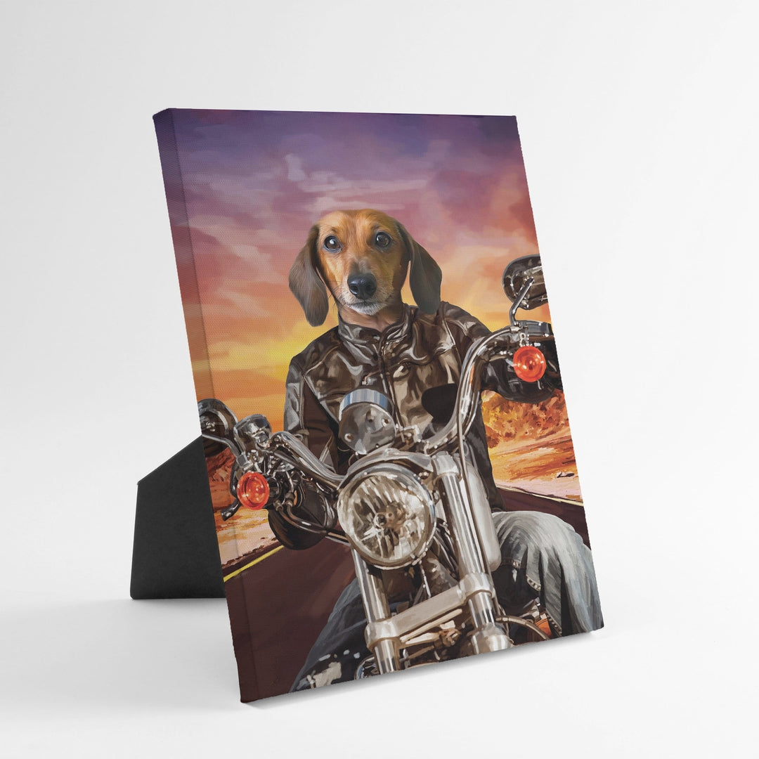 The Biker - Custom Standing Canvas