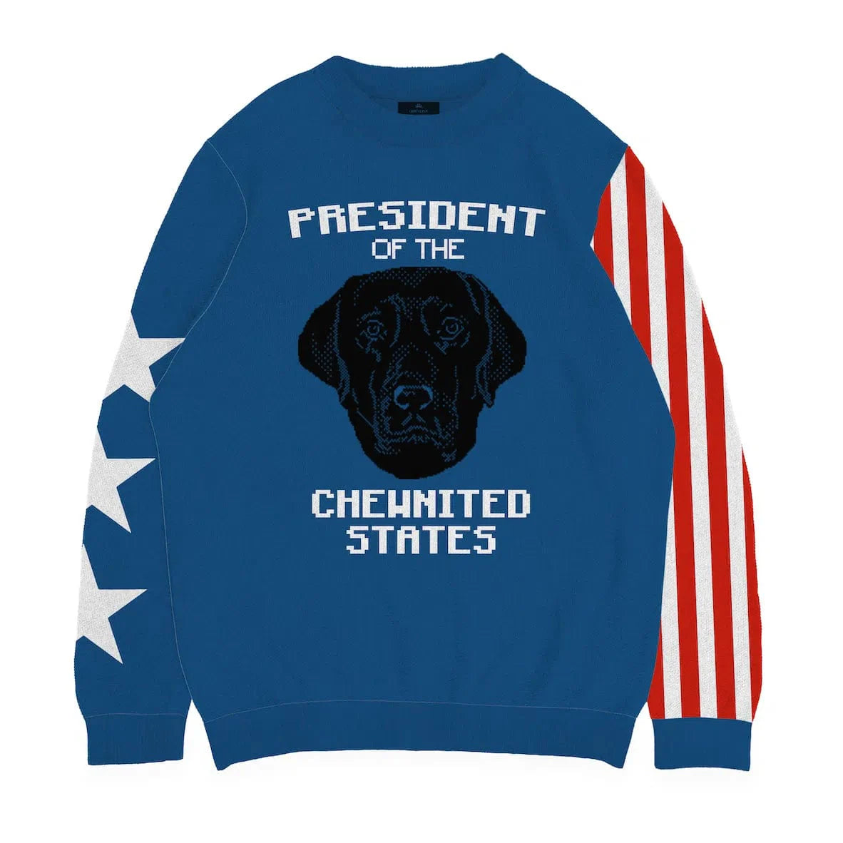 Royal and Paws - Knitwear Limited Edition! 4th of July President Knitted Sweater 2XS / Blue