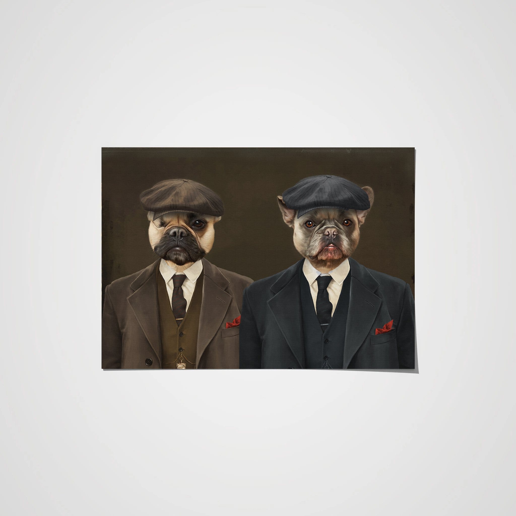 Royal and Paws - Poster The Gangster Brothers - Custom Pet Poster
