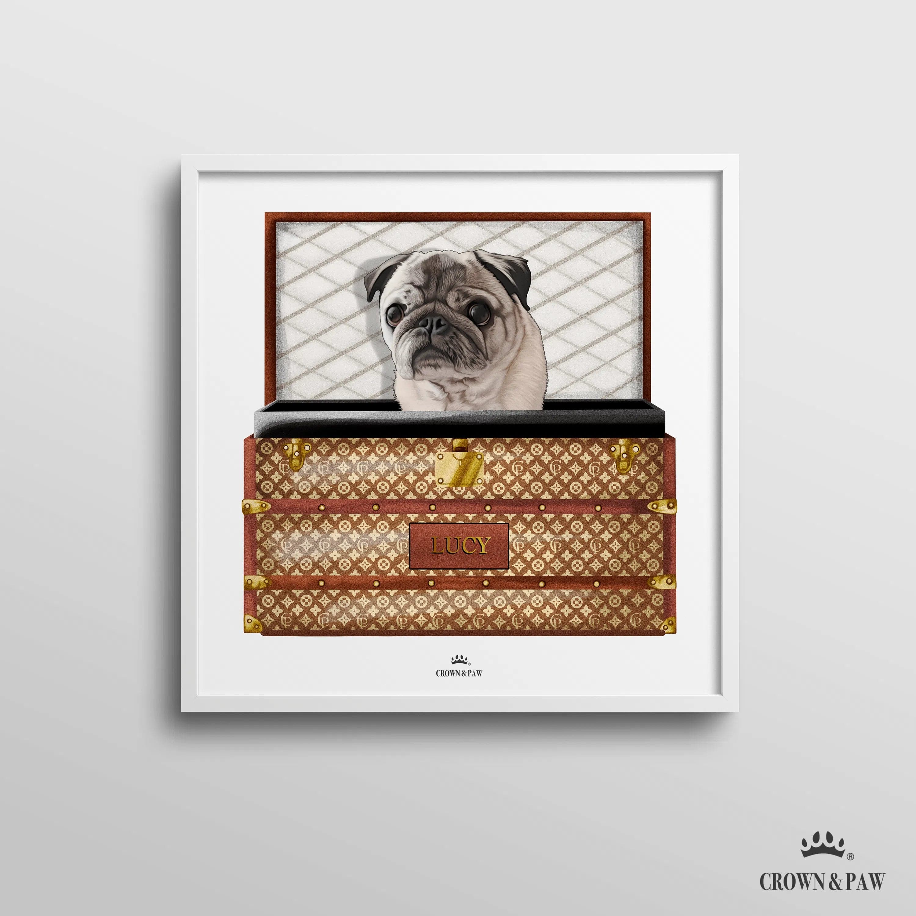Classic Luxury Trunk Pet Portrait