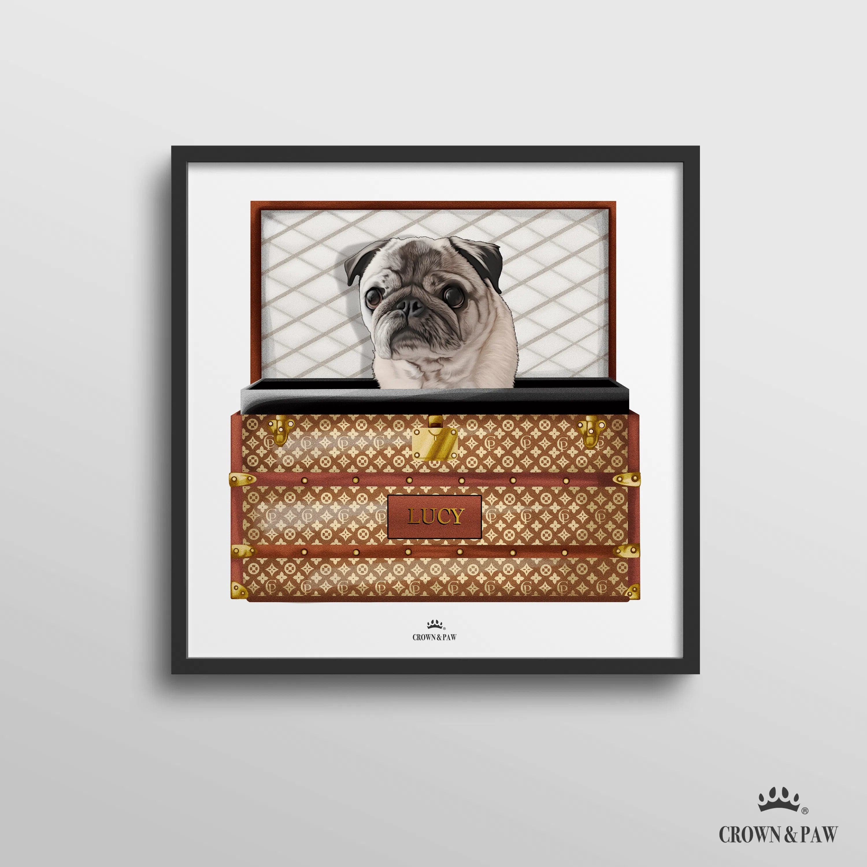 Classic Luxury Trunk Pet Portrait
