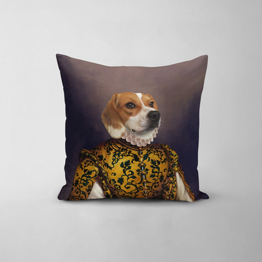 The Golden Queen - Custom Throw Pillow