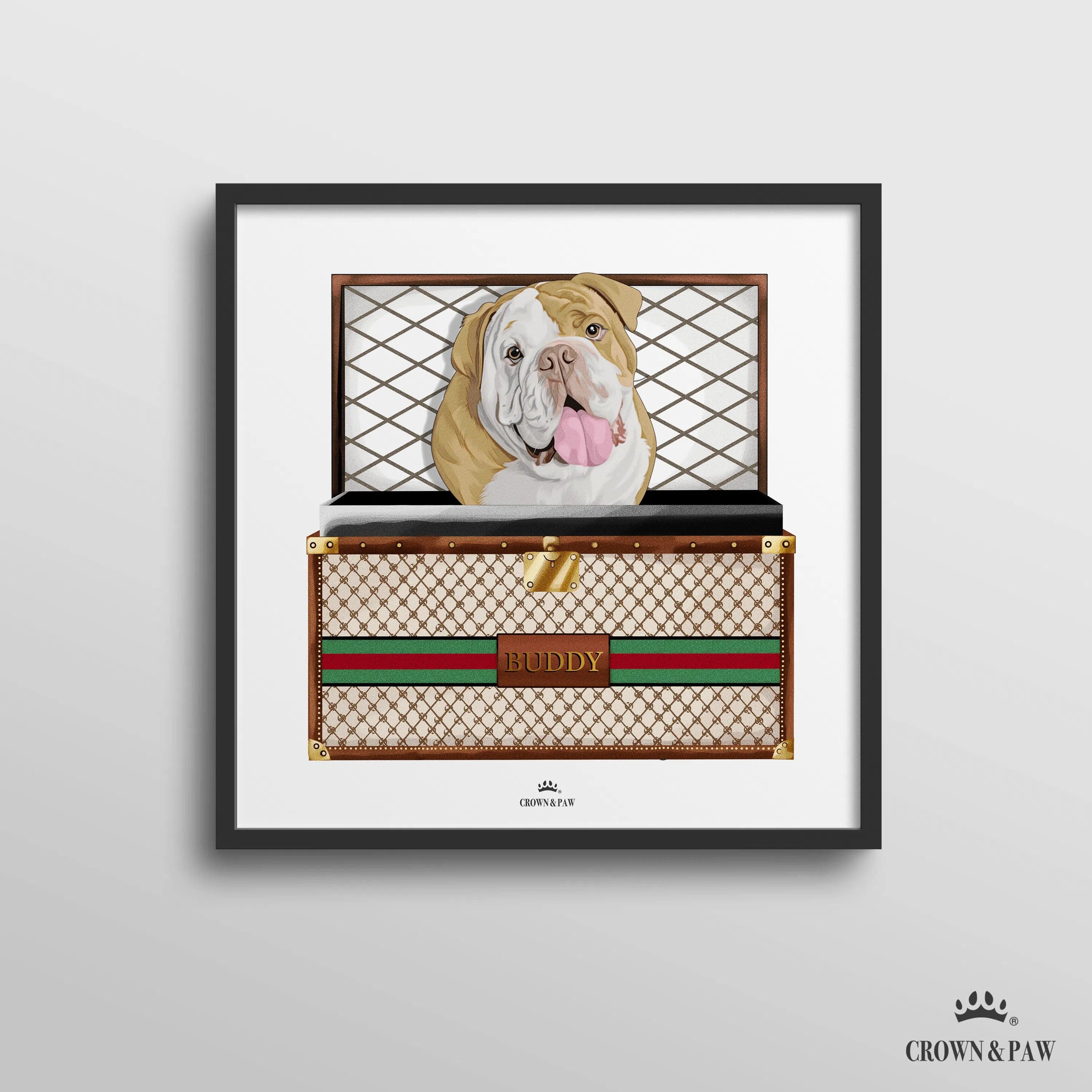 Boujee Luxury Trunk Pet Portrait