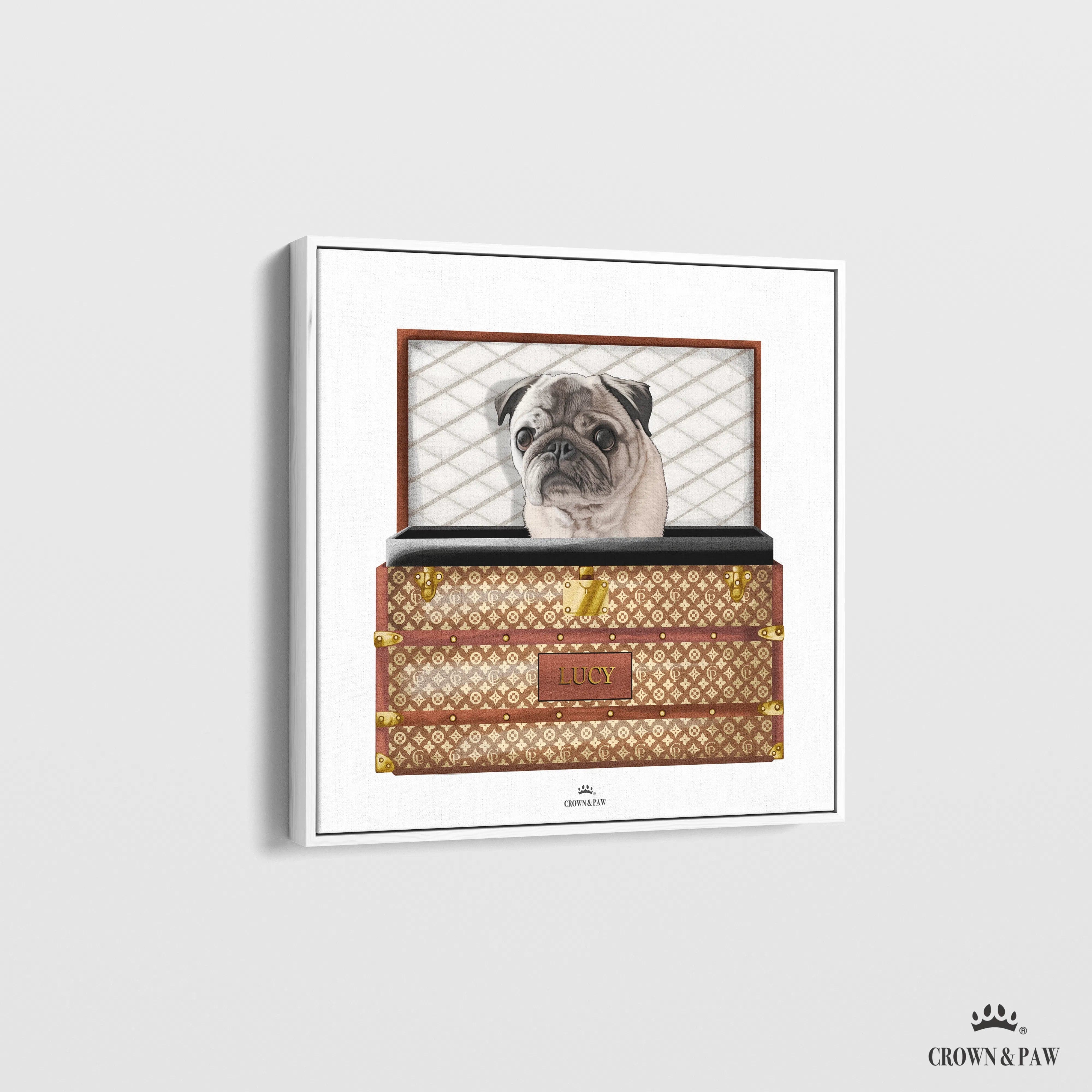 Classic Luxury Trunk Pet Portrait