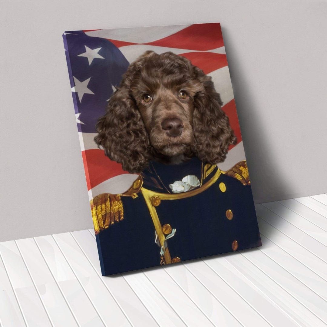 The Admiral - USA Flag Edition - Custom Pet Canvas