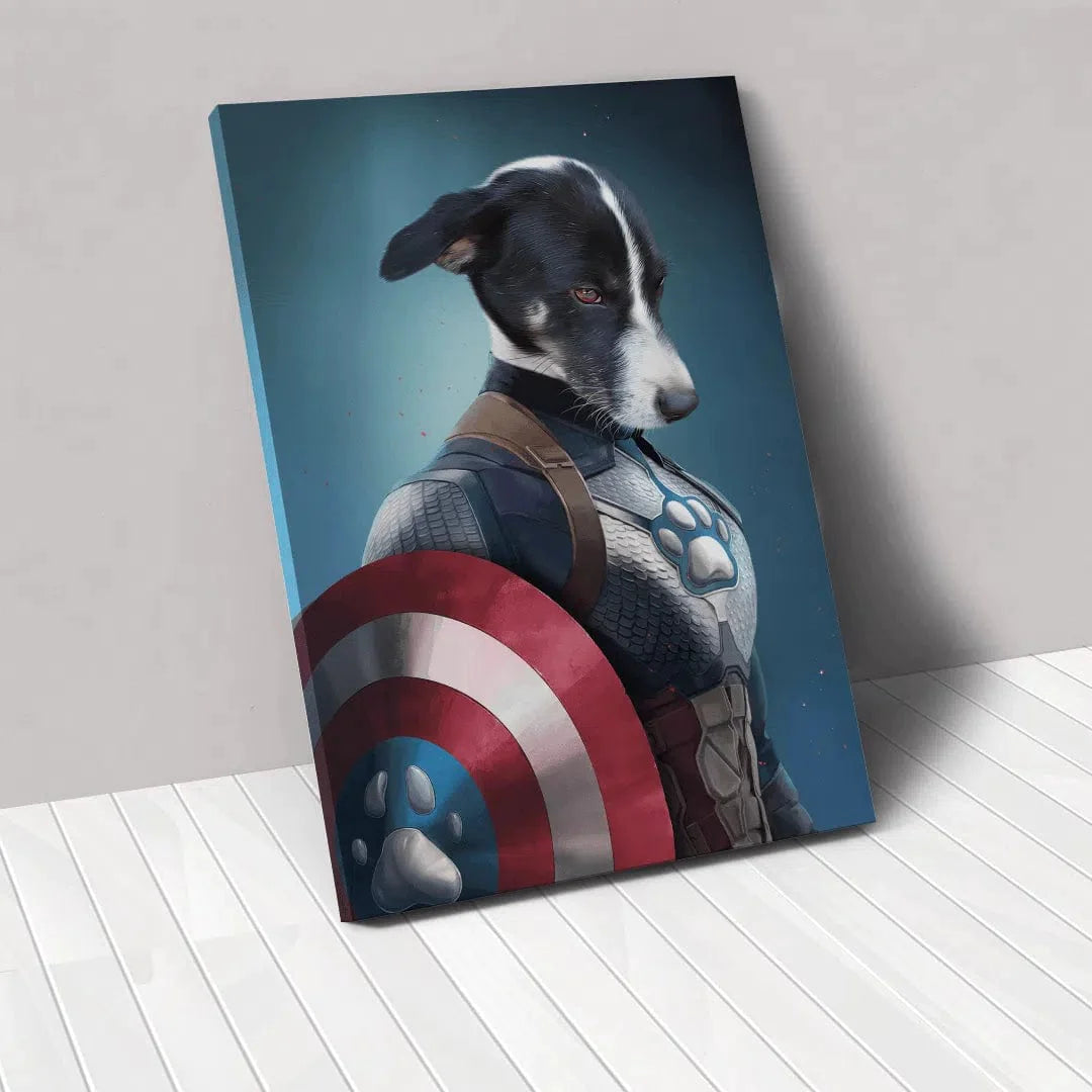 Captain Pawmerica - Custom Pet Canvas