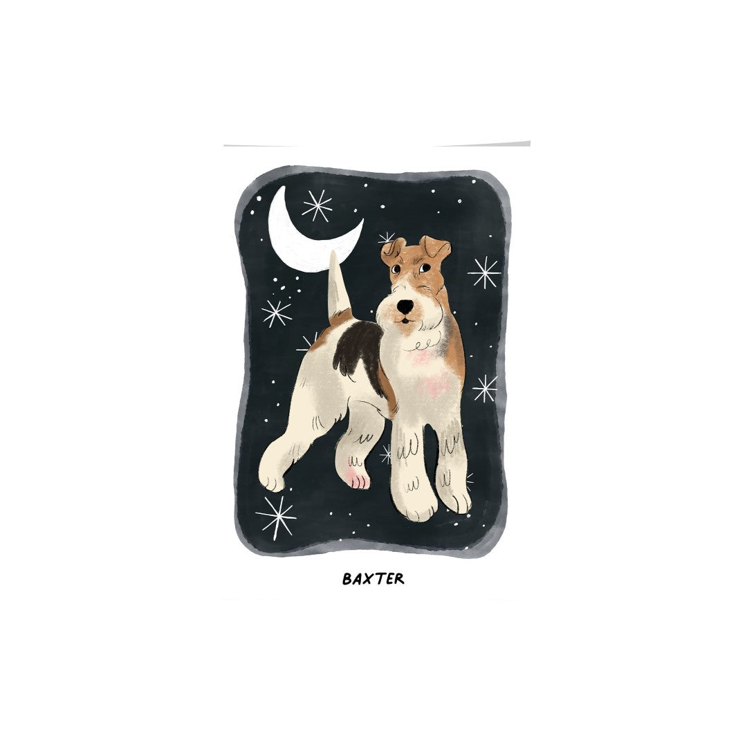 Premium Watercolor Pet Portrait - One Pet, Framed Poster