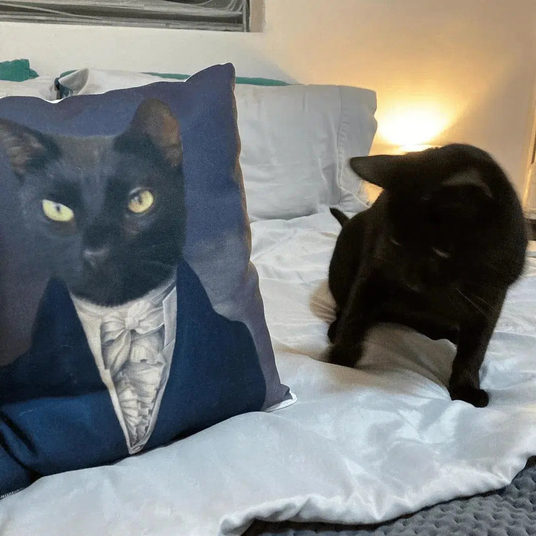 The Aristocrat - Custom Throw Pillow