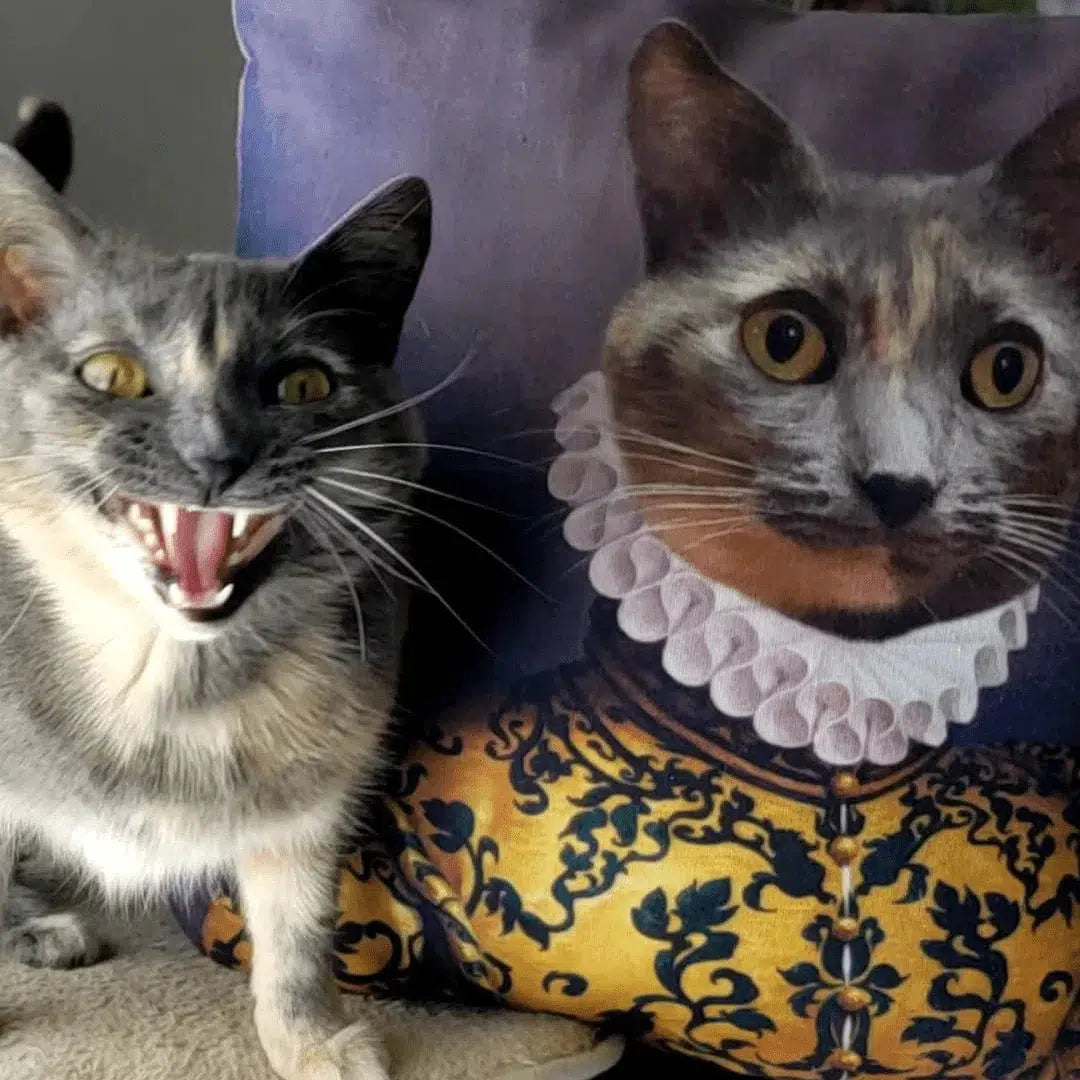 The Golden Queen - Custom Throw Pillow