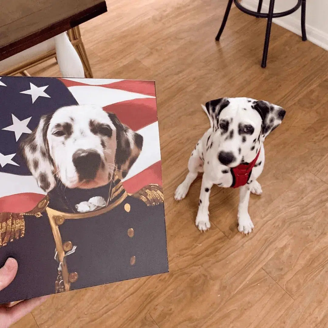 The Admiral - USA Flag Edition - Custom Pet Canvas