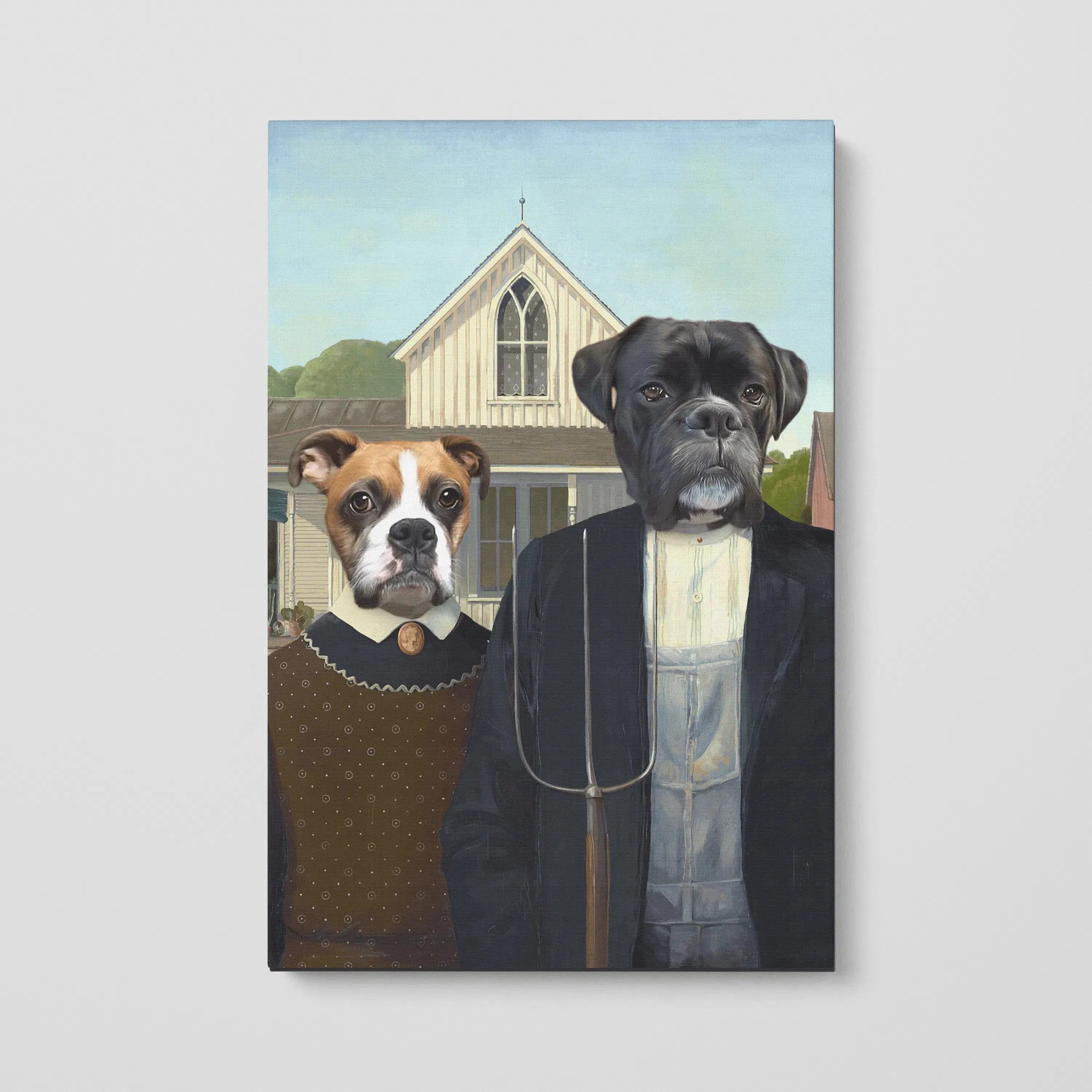 The American Gothic - Custom Pet Canvas