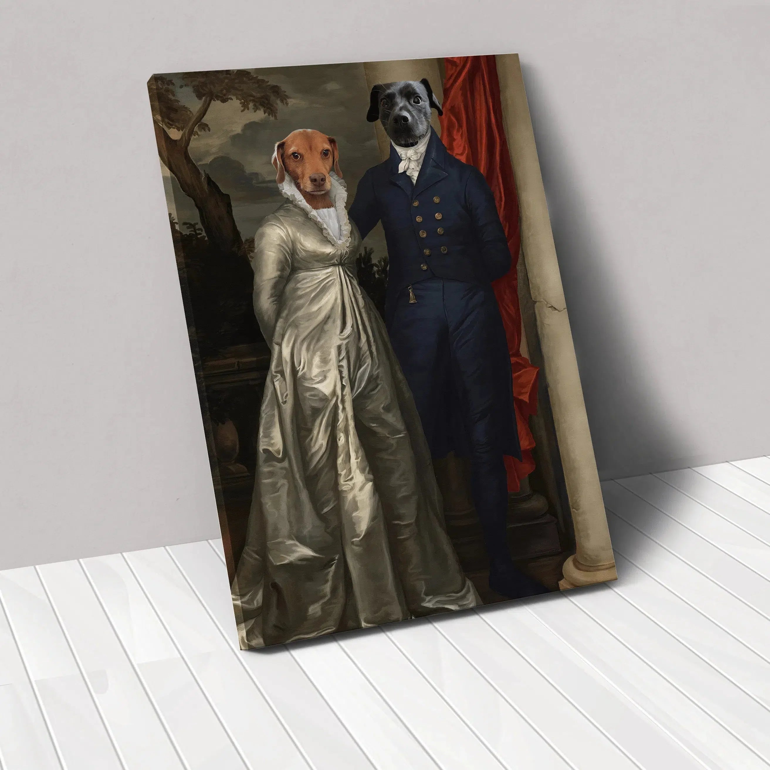 The Dinner Date - Custom Pet Canvas