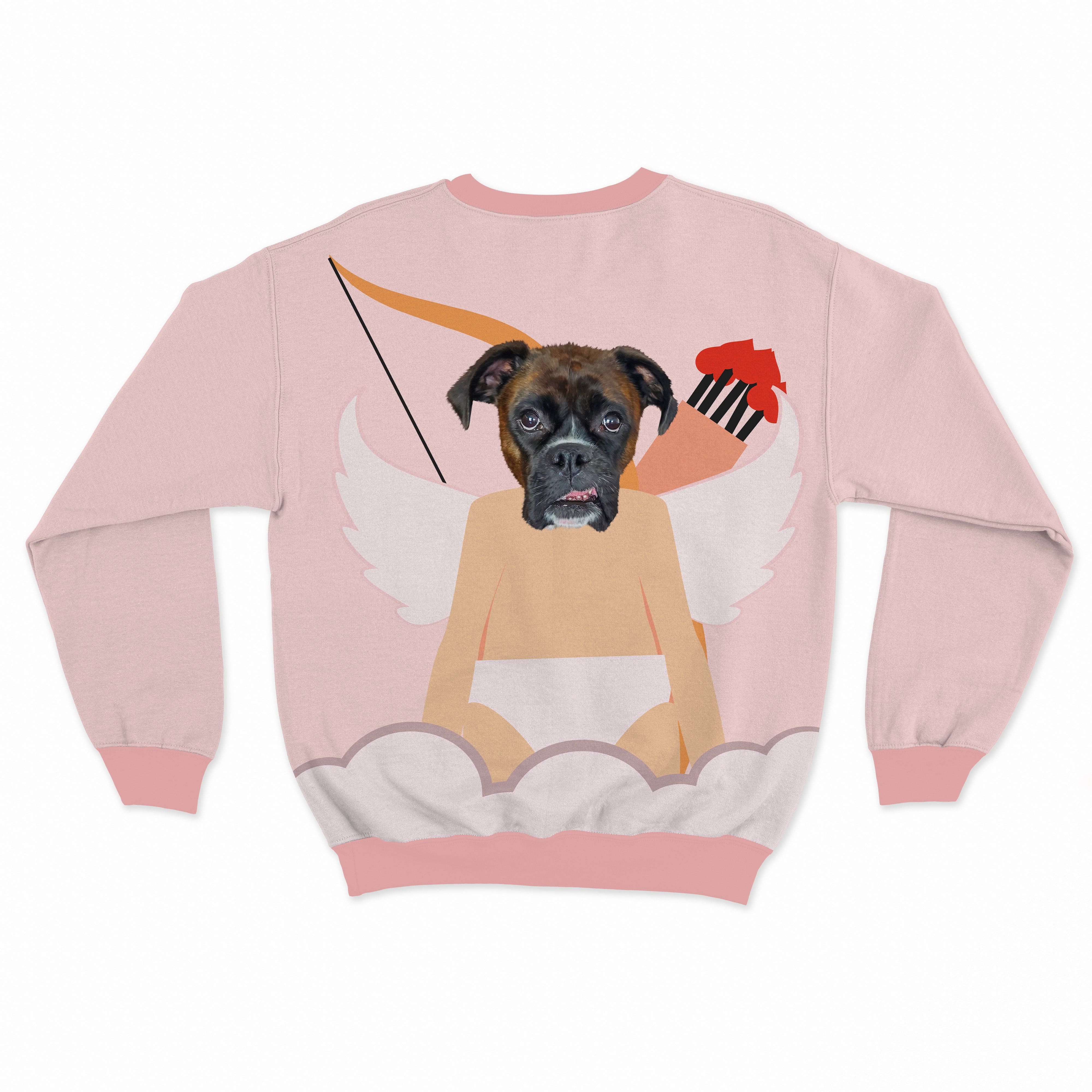 Royal and Paws - Custom Clothing Pet Face Valentines Sweatshirt Loving Pink / S