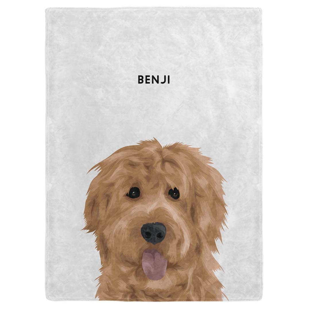 Royal and Paws - Blanket Modern Pet Face Blanket - One Pet 30" x 40" / With Name