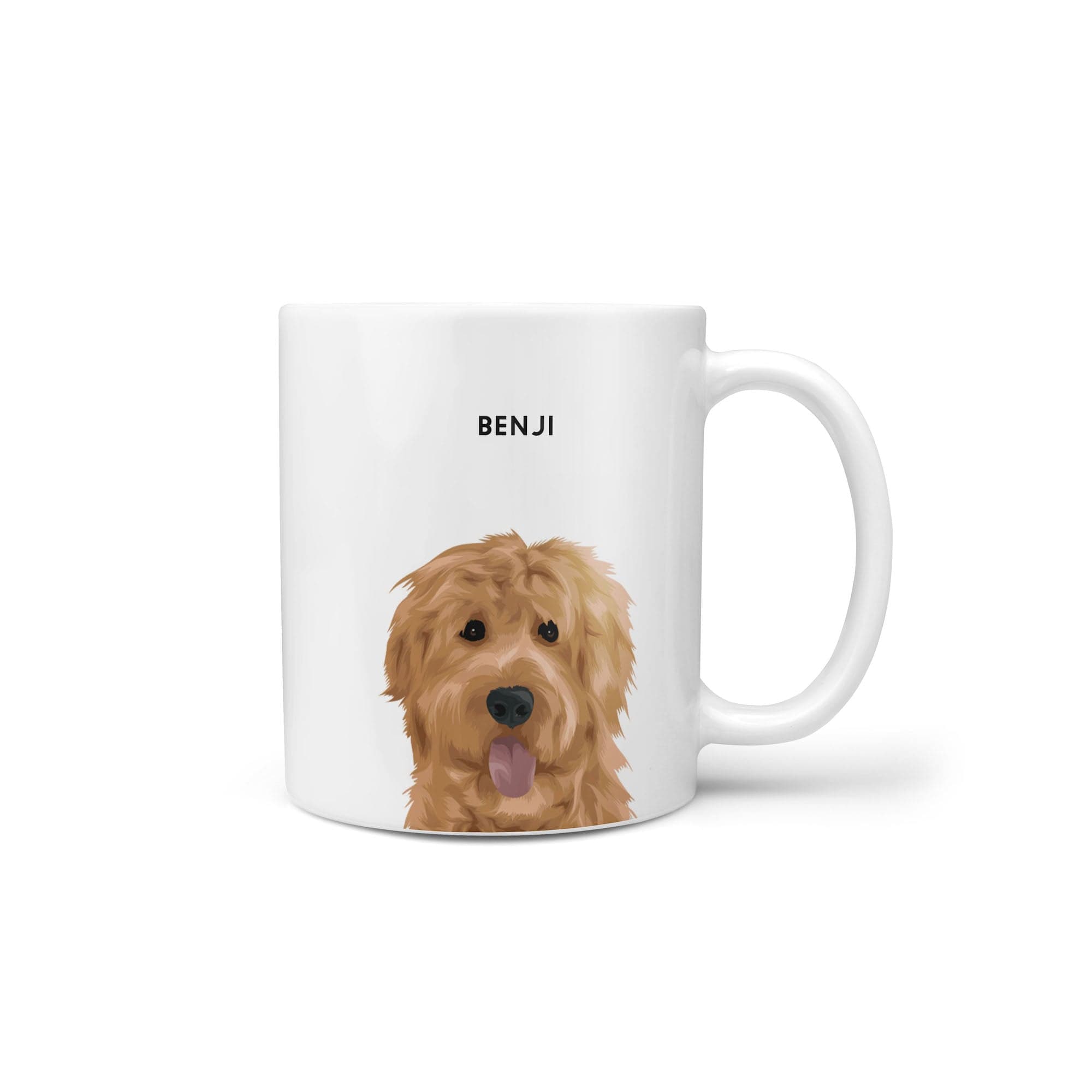 Royal and Paws - Mug Custom Modern Pet Portrait Mug - One Pet