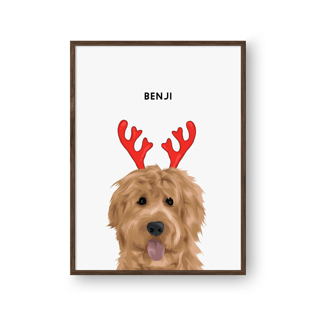 Christmas Pet Portrait - One Pet