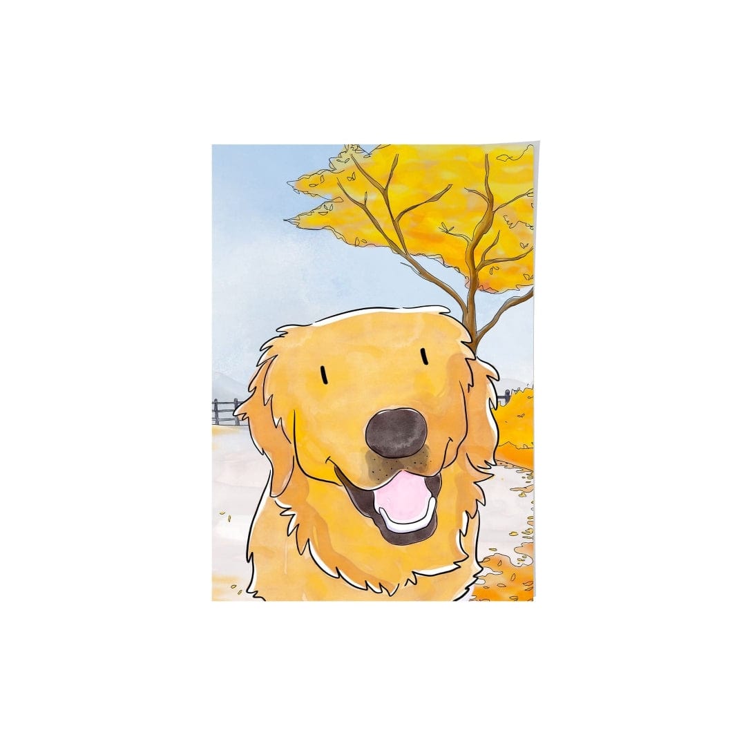 Royal and Paws - Framed Poster Watercolor Pet Portrait - One Pet, Framed Poster