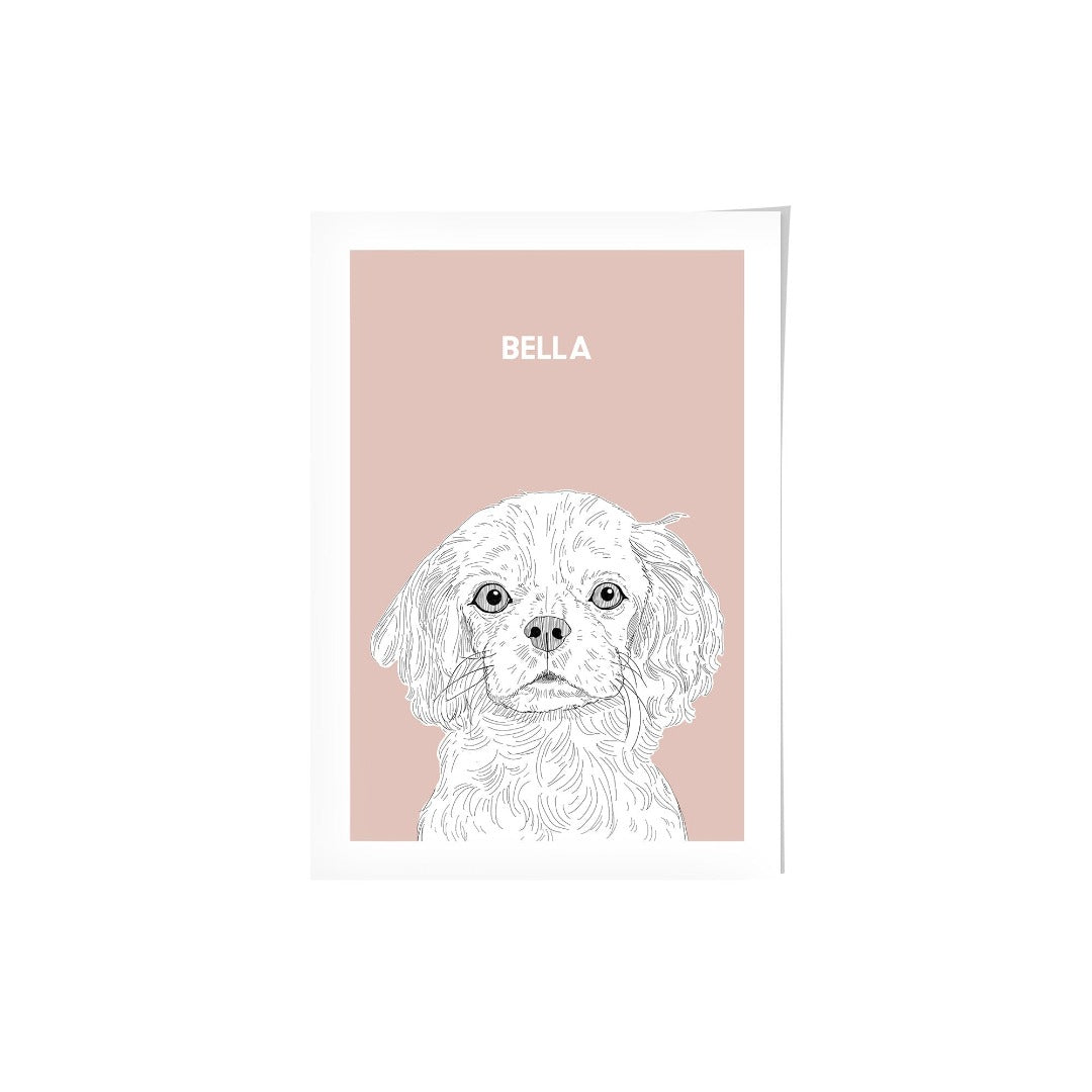 Illustrated Pet Portrait - One Pet