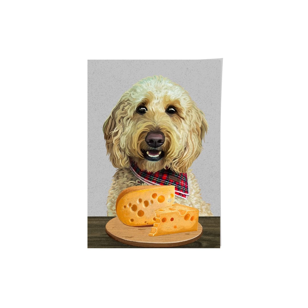 Royal and Paws - Framed Poster Custom Pet with Cheese Portrait - Framed Poster